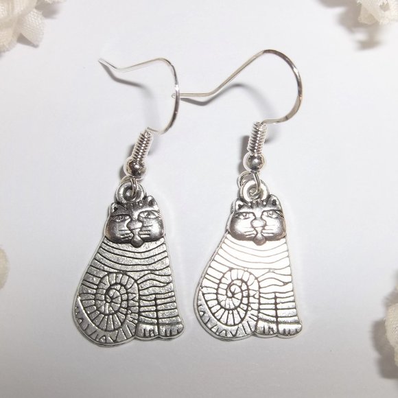 Earrings, Cat Earring, Kitten Earrings, Cat Gift, Cat Jewelry, Earring NWT C794 - Picture 1 of 8